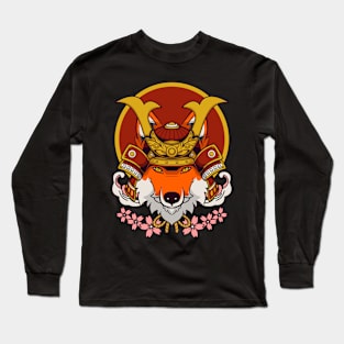 Samurai Kitsune Long Sleeve T-Shirt